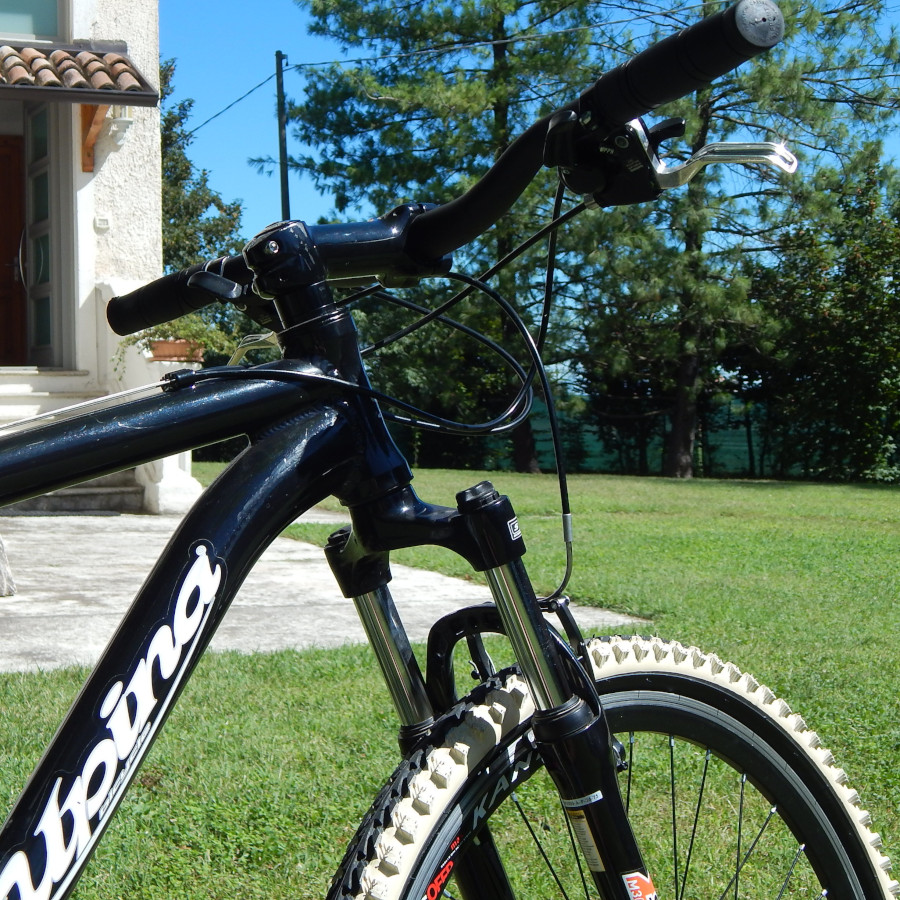 Punto biciclette nel Parco Fluviale del Trebbia